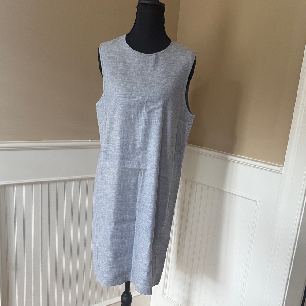Theory Light Gray Midi Dress